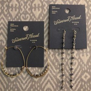 Semi Precious Earrings 🦓